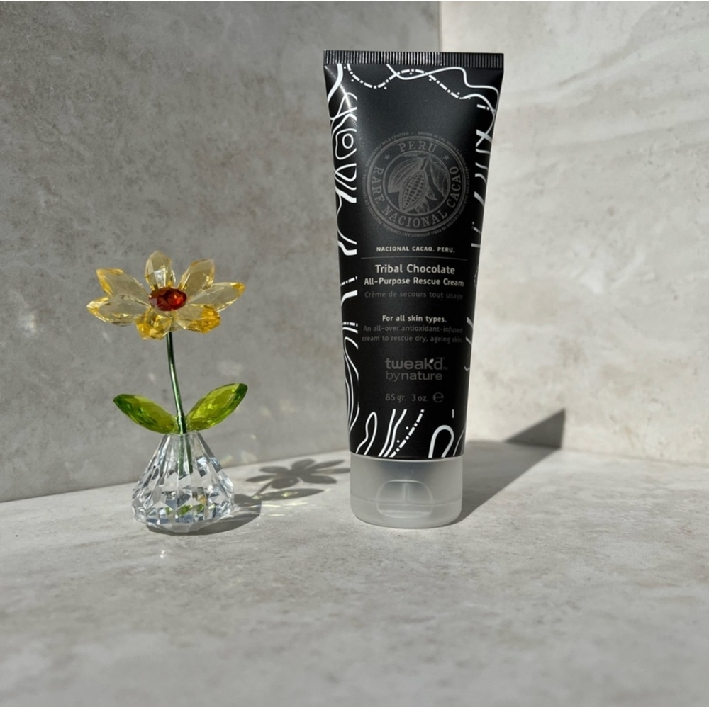 NEW $30 Tweaked By Natute Tribal Chocolate All-Purpose Rescue Cream 3oz